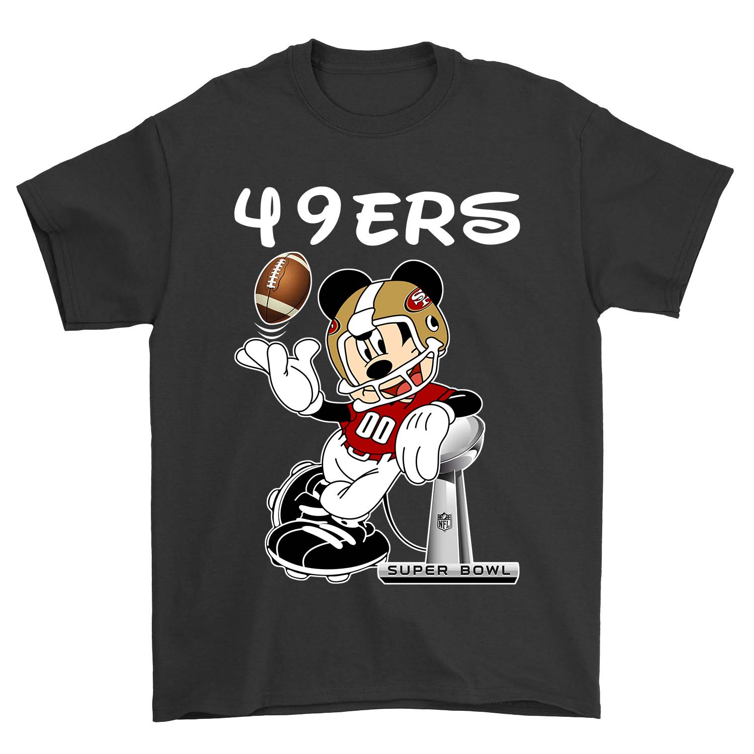 San Francisco 49ers "mickey Mouse" Disney T-Shirt